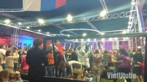 Реакция зрителей на гол Фернандеса в ворота сборной Хорватии