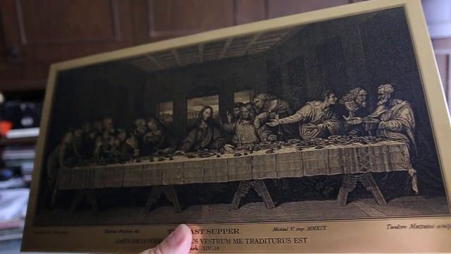 Тайная Вечеря. Гравюра на латуни. "The Last Supper" Etching on brass plate смотреть онлайн