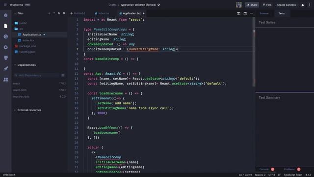 Writing DOM events in React Typescript #07