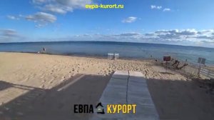Пляж санатория Орен Крым в Евпатории на набережной Горького