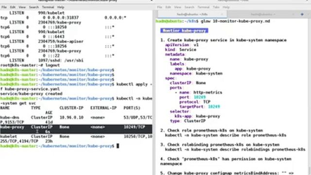 Kubernetes Monitor kube-proxy using Prometheus Operator