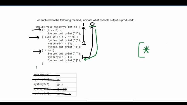 Java Practice-It || Self-Check 12.5: mystery3 || recursion, recursive tracing смотреть онлайн