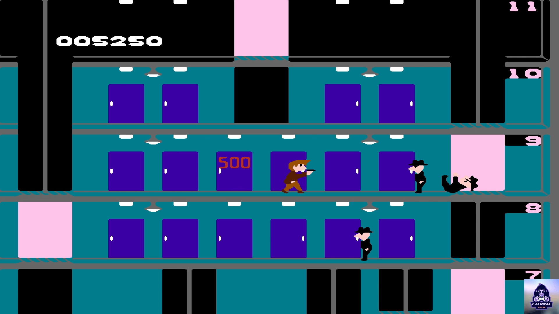 Лифтер Elevator Action 1983 Игра на Денди (Игровые автоматы,NES)