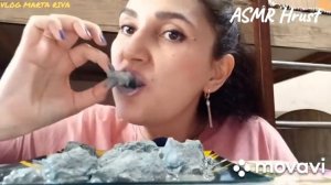 @vlog Marta Riva/Mukbank/ASMR/blue creme compliant