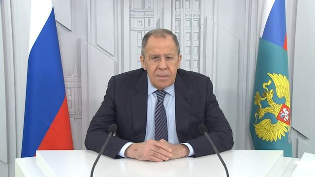 Видеообращение С.Лаврова к участникам Московской конференции по нераспространению