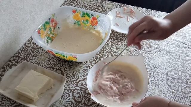 Быстрый завтрак/Очень вкусные лепешки с сыром и колбасой