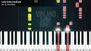 [Late-Intermediate] Drown(milet) - Vinland Saga ヴィンランド・サガ | Piano Tutorial