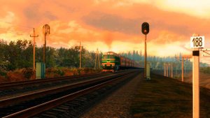 ДМ62 с пассажирским поездом ● реальные звуки ● Train Simulator 2019