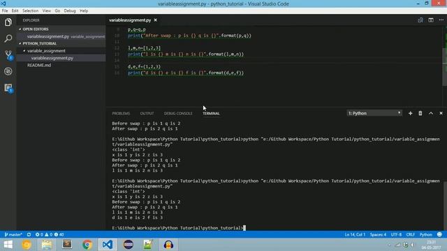 Variable assignment, Comments and print function -Python Programming Tutorial 5