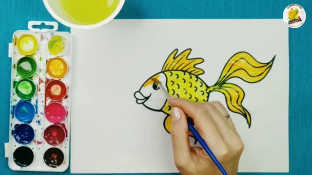 Рисуем рыбку смотреть онлайн