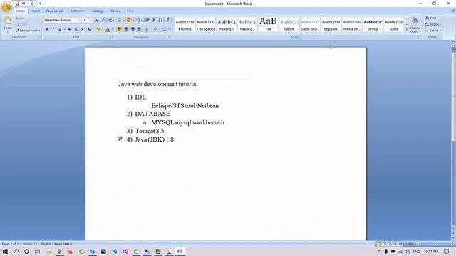 Java Project Tutorial 1: How to Setup Eclipse and MYSQL to develop a Java web Application