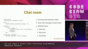 Madeleine Malmsten - KEYNOTE Can you teach a school class functional programming? | Code BEAM STO 1