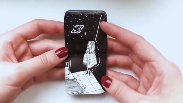 обзор САМОГО МАЛЕНЬКОГО скетчбука | INKTOBER 2018 sketchbook tour смотреть онлайн