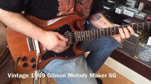 Vintage 1969 Gibson Melody Maker SG Electric Guitar