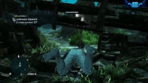 Assassin's Creed 4 Shark Attacks , Easter Egg & Antocha Wreck