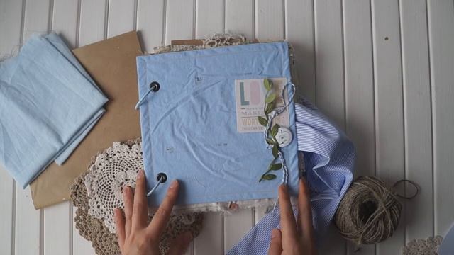 Вдохновение в стиле рустик. Альбом в технике скрапбукинг! смотреть онлайн