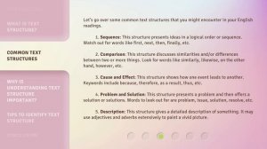 Unravel the Maze of Text: Understanding Common Text Structures