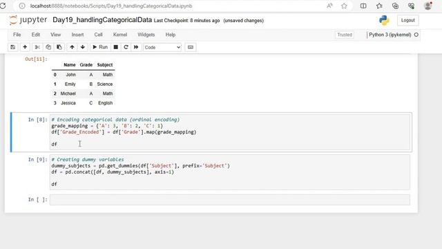 Day 19: Handling categorical data (encoding and dummy variables)