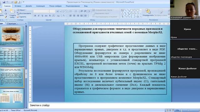 Определение породной принадлежности медоносных пчел смотреть онлайн