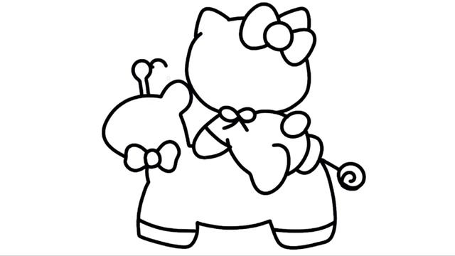 How to draw Hello Kitty | Hello Kitty Easy Draw Tutorial | HELLO KITTY ...