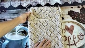Летний джемпер с ромбами 1ч. 29 июня 2023 г.