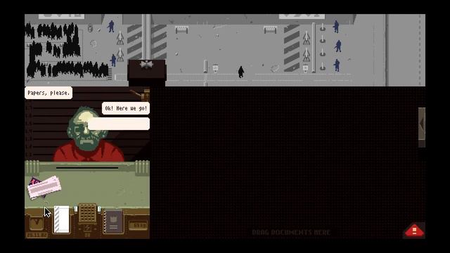 Гейплей Papers, Please - Ачивки за невнимательность! смотреть онлайн