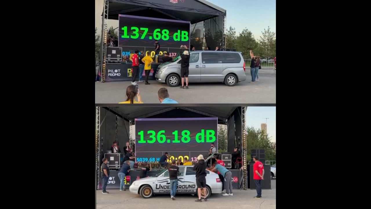 ВАЗ-2112 купе против Hyundai Grand Starex . Замер #громкийфронт #music #sound #youtubeshorts