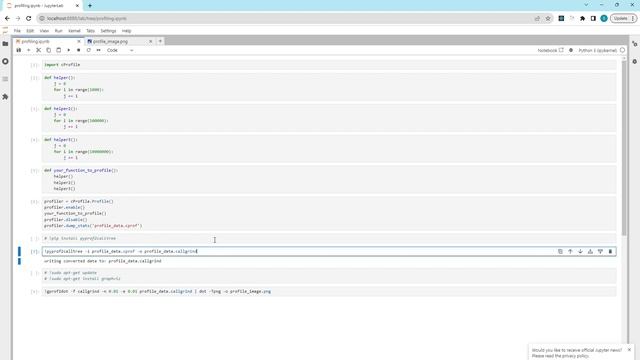 Profiling Python code using cProfile