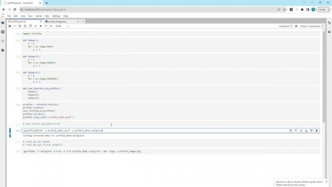 Profiling Python code using cProfile