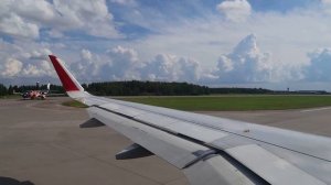 Взлет из Пулково А320neo Аэрофлот