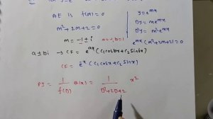 Solve (D^2+2D+2)y=x^2/ F(D)y=X^m form/Higher Order Linear Differential Equations