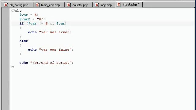 PHP & MySQL Course 15 IF Statements