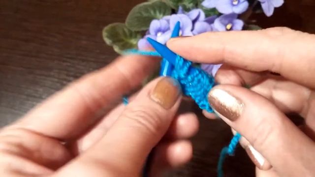 Учимся вязать на спицах. Урок 2. Изнаночная петля. Два способа.