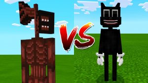 МУЛЬТЯШНЫЙ КОТ против СИРЕНОГОЛОВЫЙ в майнкрафт ! Битва SIREN HEAD VS CARTOON CAT SCP MINECRAFT PE