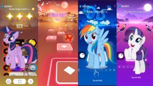 My little Pony ||| Twilight sparkle - Apple jack - salting - Rainbow Dash ||| tiles hop edm rush