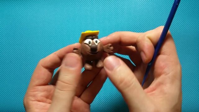 Лепим Копатыча из пластилина