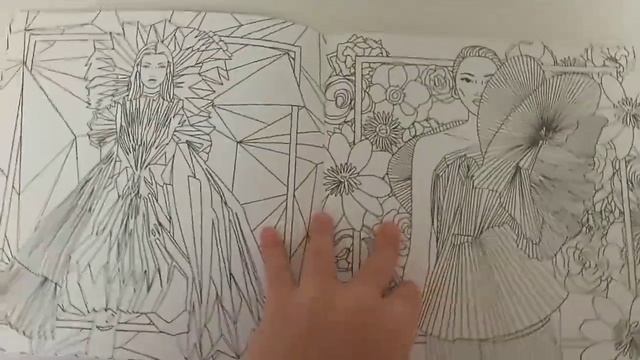 обзор на раскраску "модные образы" ❤️#раскраска #обзор #новинка #рекомендации смотреть онлайн