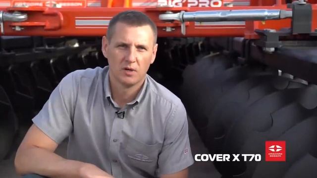 Тяжелая дисковая борона Cover X T70 от Gregoire Besson смотреть онлайн