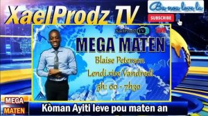 🔴Jounal Mega Maten Live -  Vandredi 31 Mas 2023 / Radio Mega