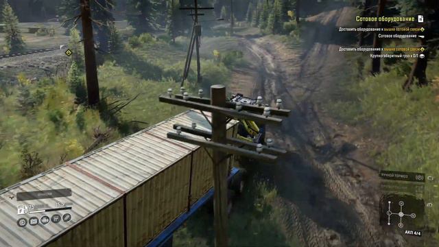 SnowRunner (hard mode) – #88 Висконсиин, Река Грэйнвудс, открытия смотреть онлайн