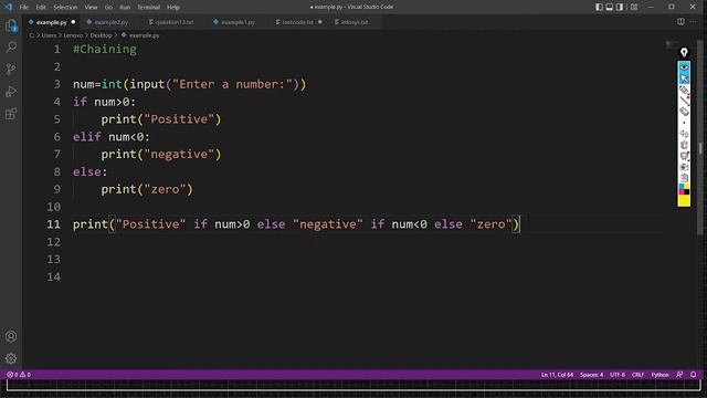 List Comprehension in Python | Chaining in python | If-Elif-Else in List Comprehension Python смотреть онлайн