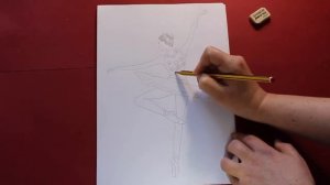 How to draw Ballerina. Как нарисовать балерину