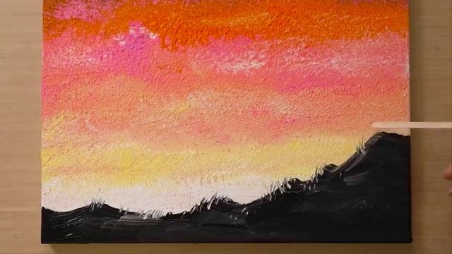 Рисуем красивый пейзаж. смотреть онлайн