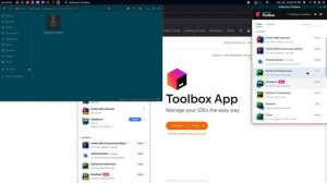 Fedora 35 [Linux] - Install Webstorm and/or PyCharm Professional using JetBrains' Toolbox App