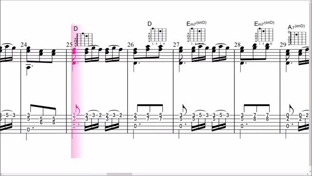 carcassi op60 no10　Musical score  Tablature