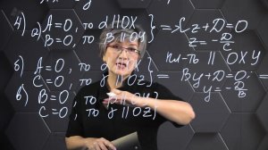 Частные случаи уравнения плоскости. 2 часть. 11 класс.