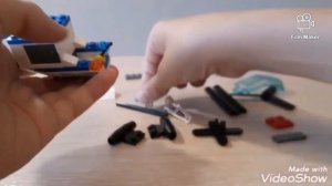Как сделать из лего полицейский вертолёт.