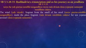 SB 5.5.26 - 5.6.8 (030123) - Further Activities and the departure of Lord Rsabhadeva