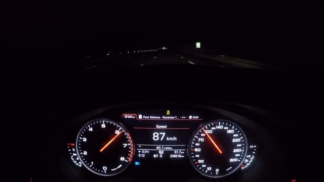 Audi A7 3.0TFSI Stage 2 APR Acceleration 0-262 km/h 4K смотреть онлайн