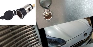 Kia Sportage розетка в багажник
